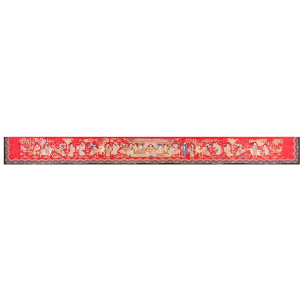 Late 19th Century Silk & Gold Thread Chinese Embroidery